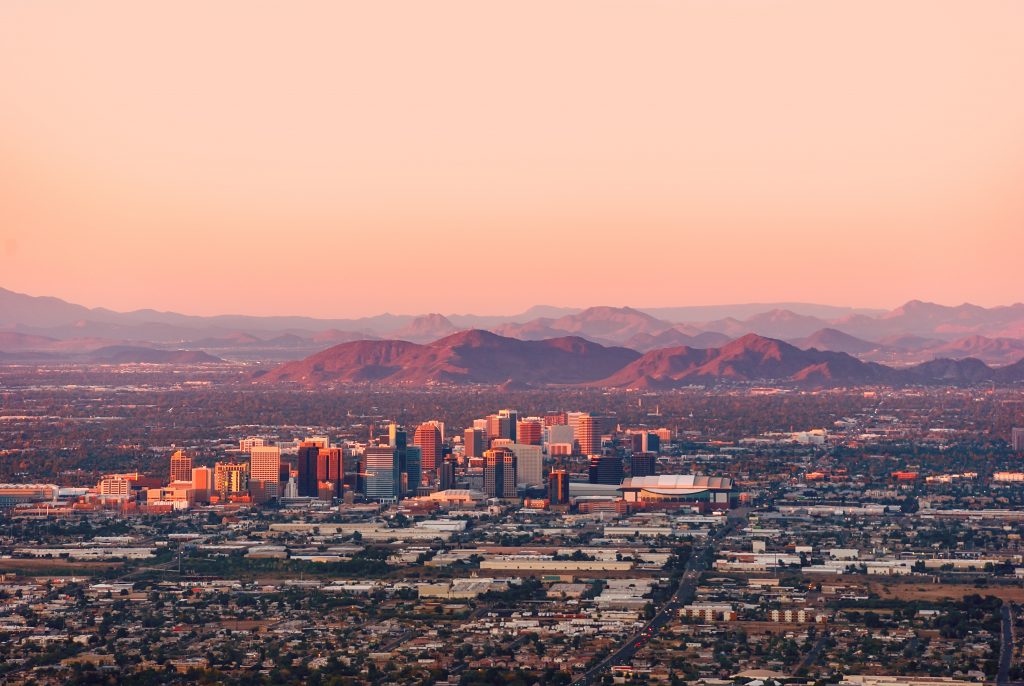 city line az at sunset