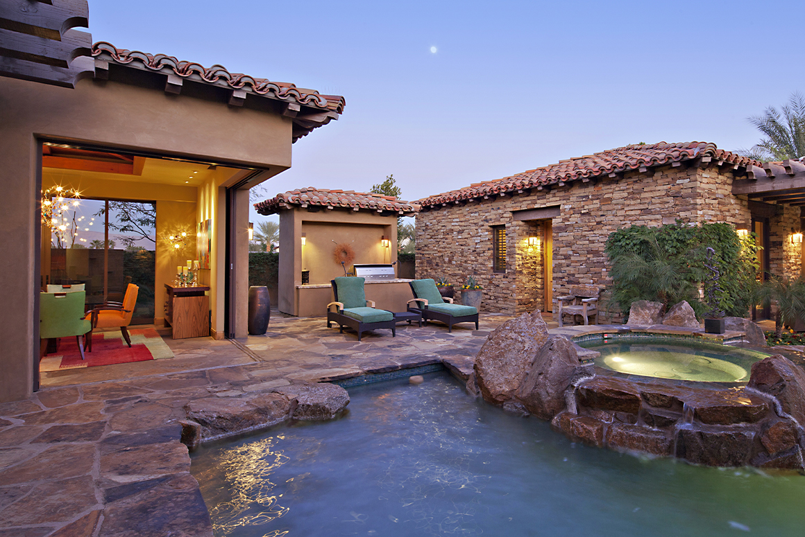 backporch in st. george with a pool